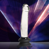 Pleasure Crystals 7.6" Glass Dildo w/ Silicone Base